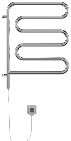 Электро 25 Ш-обр 450х570 поворотный Полотенцесушитель  TERMINUS Волжский - фото 2