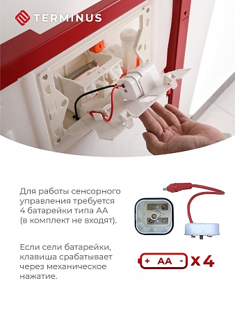 Сенсорная система инсталляции для подвесного унитаза 500х1125 (3 в 1) Terminus Волжский - фото 3